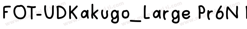FOT-UDKakugo_Large Pr6N DB字体转换